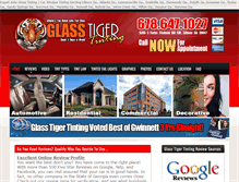 Tablet Screenshot of glasstigertinting.com